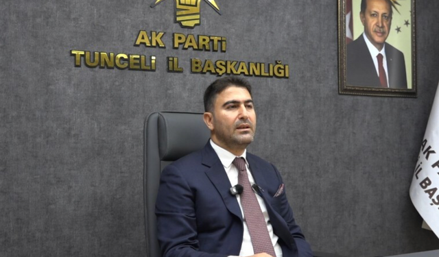AK Parti Tunceli İl Başkanı Hakan Özer, görevinden istifa etti