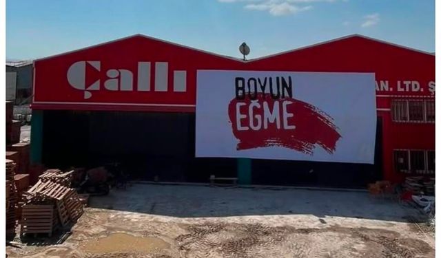 Boyun eğme pankartına gözaltı kararı çıktı