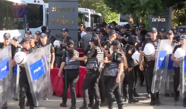 Madenci eyleminde işçiler gözaltına alındı