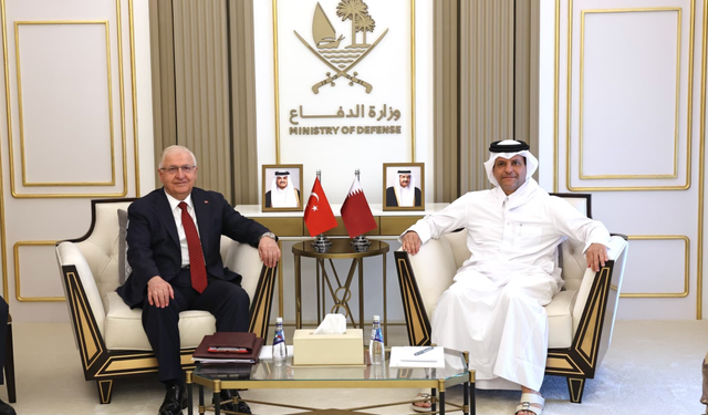Bakan Güler, Katar Savunma Bakanı Al Sani ile görüştü