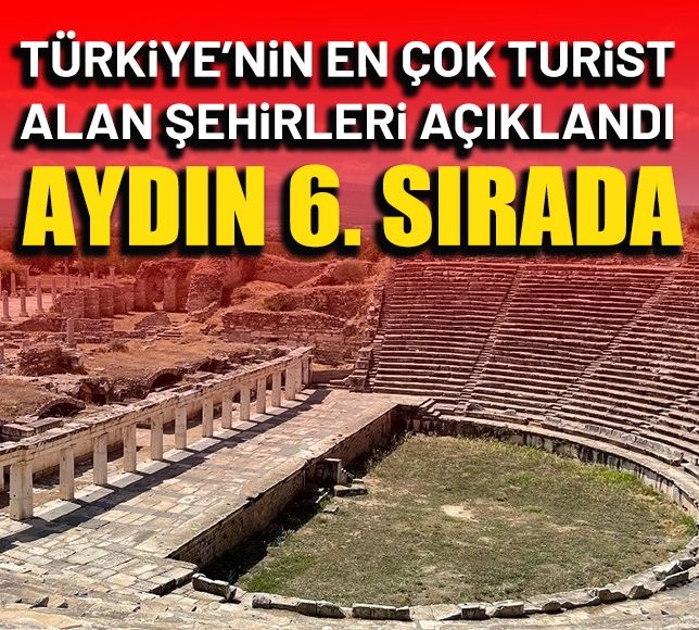 Türkiye’nin En Çok Turist Alan Şehirleri Açıklandı, Aydın 6. Sırada