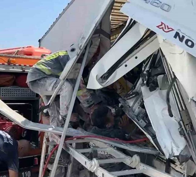 Aydın’da Tırlar Çarpıştı: 1 Yaralı
