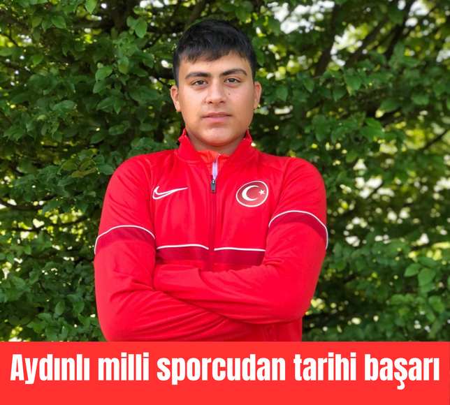 Aydınlı milli sporcudan tarihi başarı
