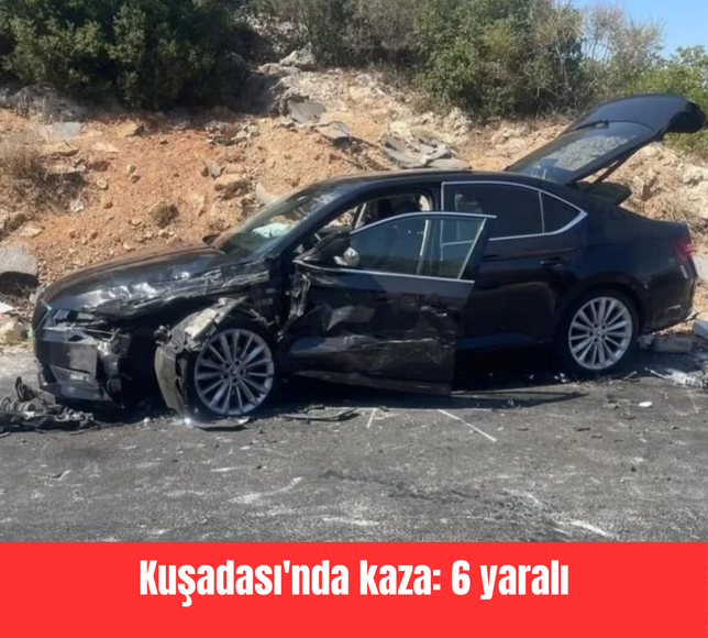Kuşadası'nda kaza: 6 yaralı