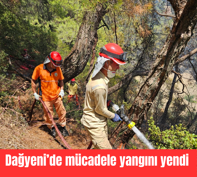 Dağyeni’de mücadele yangını yendi