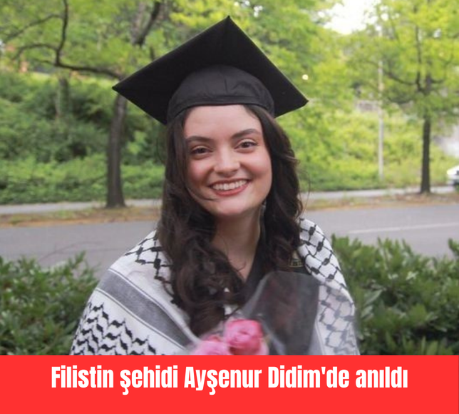 Filistin şehidi Ayşenur Didim'de anıldı