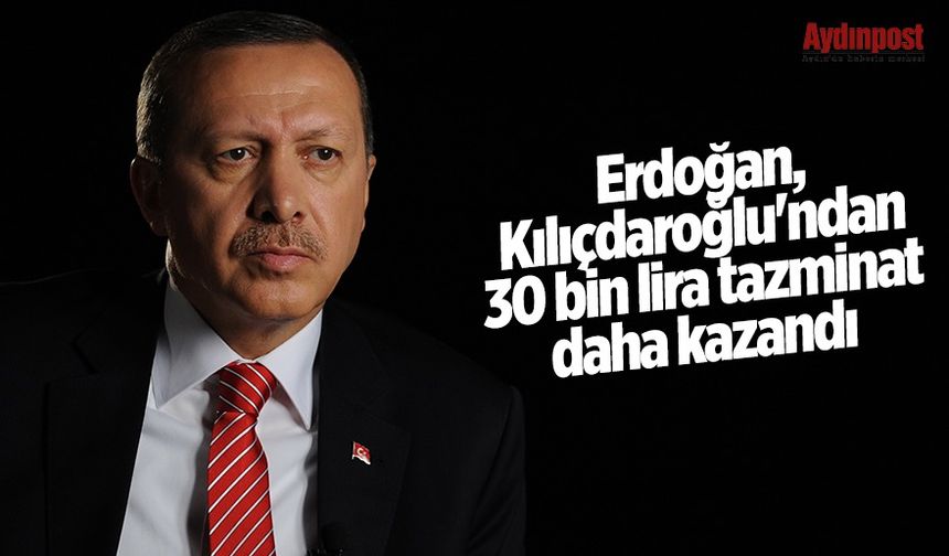 Erdoğan, Kılıçdaroğlu'ndan 30 bin lira tazminat daha kazandı