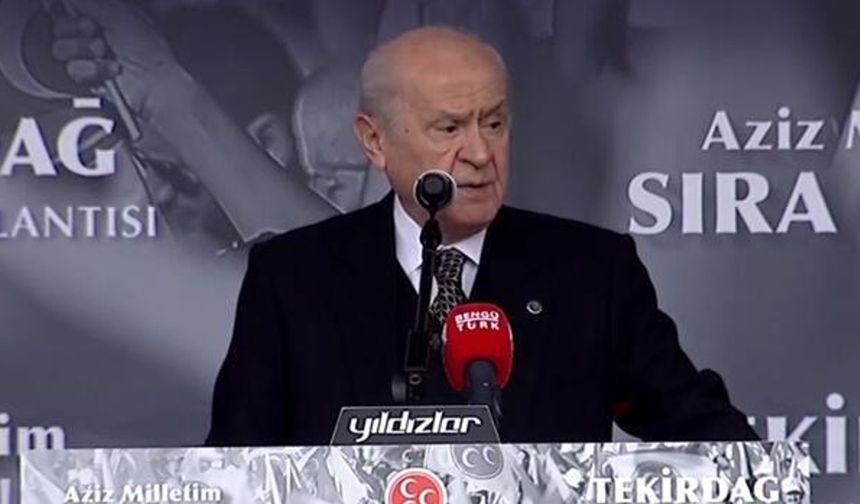 MHP Genel Başkanı Devlet Bahçeli: Küresel oyunlara, abluklara karşı duracağız