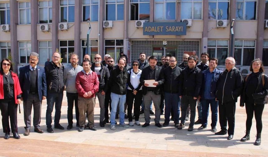 Aydınlı gazeteciler adliye önündeki saldırıyı kınadı