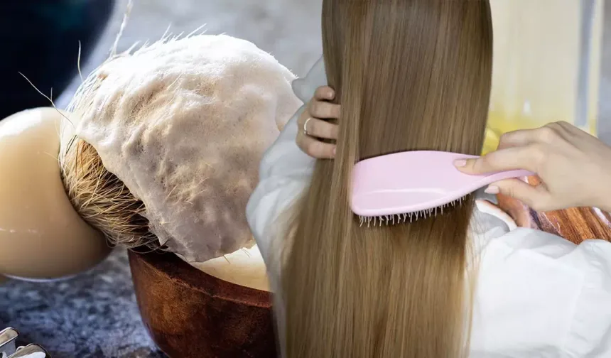 Yıpranmış saçlar için kuaföre para harcamaya son! Evde saçları güçlendiren 3 malzemeli keratin maskesi