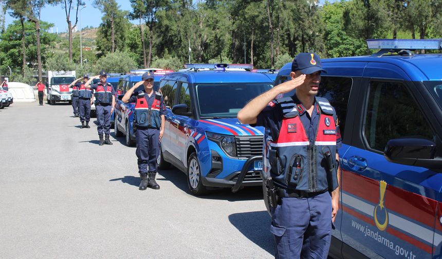 Aydın’da jandarma filosuna 52 yeni araç katıldı