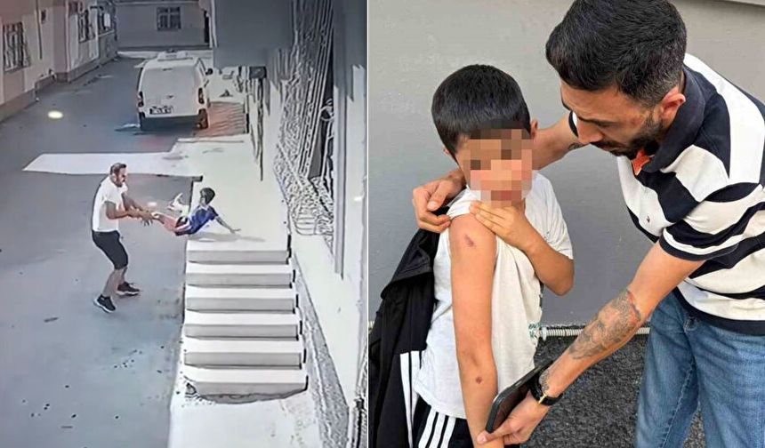 Çocuğu fırlatan şüpheli tutuklandı, amca tepki gösterdi