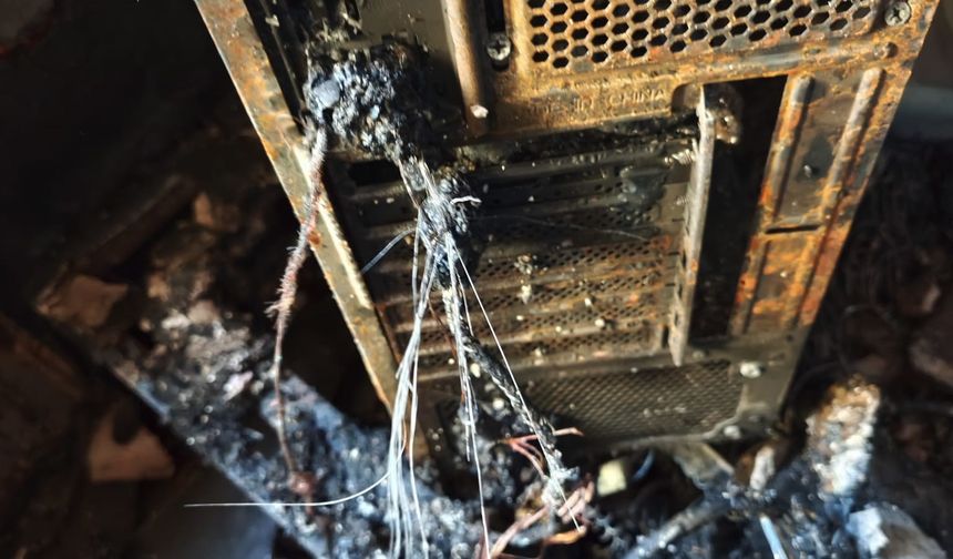 Nazilli’deki yangın bilgisayardan çıkmış