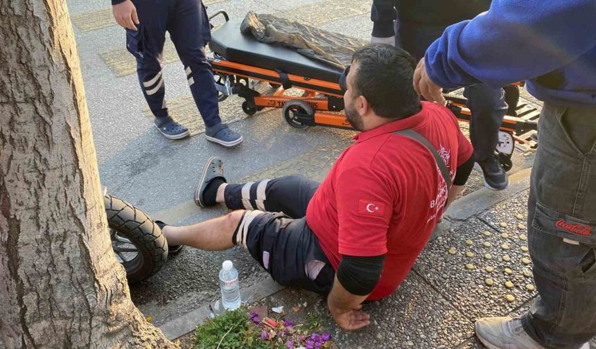 Efeler'de motosiklet sürücüsü kapı kurbanı oldu