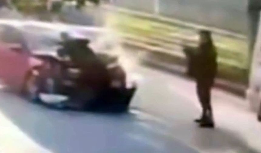 Araçla çarparak yaraladığı polis memurunun fotoğrafını çekip kayıplara karıştı