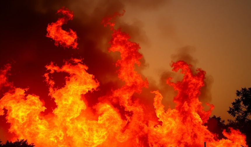 Nazilli’de korkutan apartman yangını