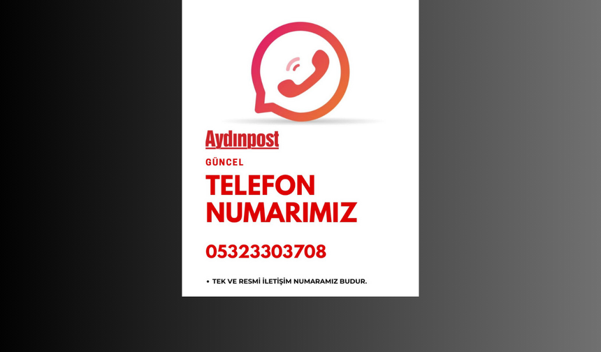 Dikkat! Aydınpost'un iletişim numarası değişti