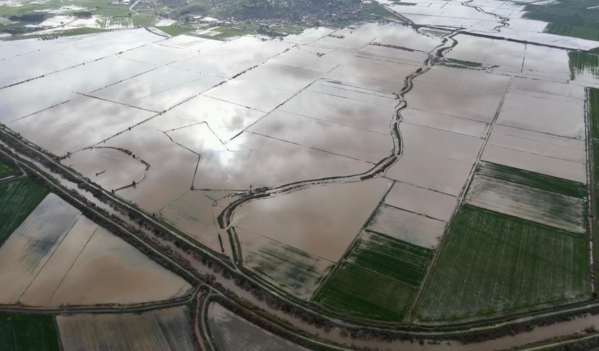 Büyük Menderes'te su seviyesi en yüksek seviyeye ulaştı