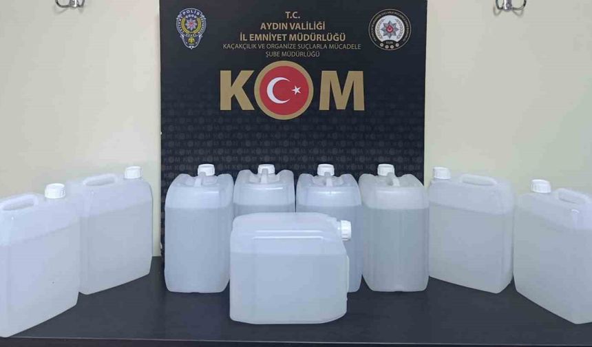 Efeler'de 45 litre etil alkol ele geçirildi