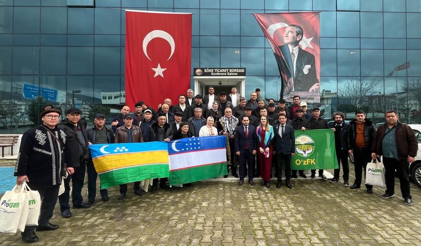 Özbekistan Bursa Fahri Konsolosu Aydın'ı ziyaret etti