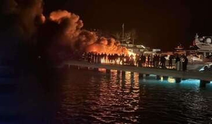 Bodrum güne büyük yangınla uyandı!