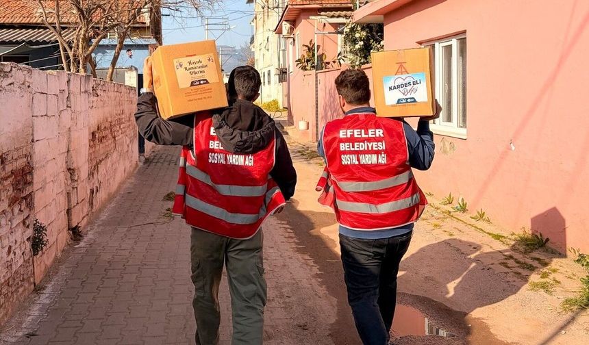Kardeş Eli projesi kapsamında 2 bin gıda kolisi dağıtıldı