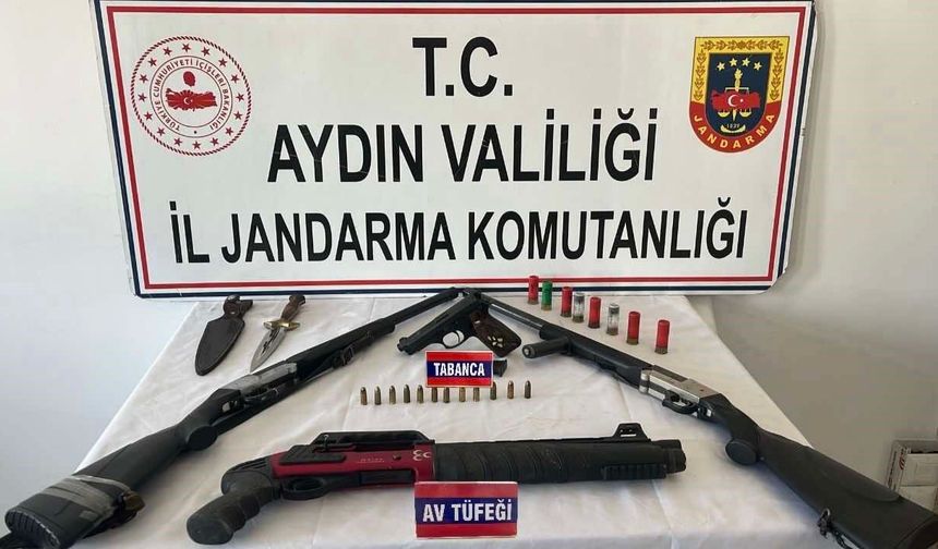 Nazilli'de ruhsatsız silah operasyonu