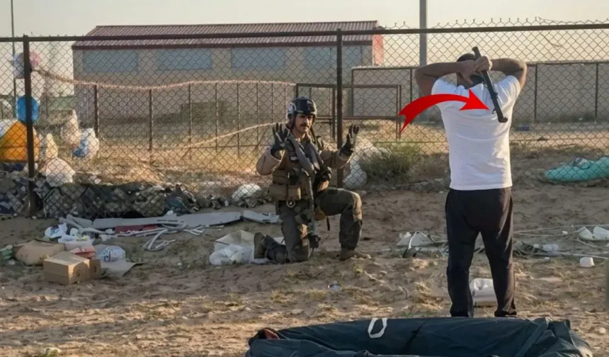 Elinde sopayla ABD askerine diz çöktürdü