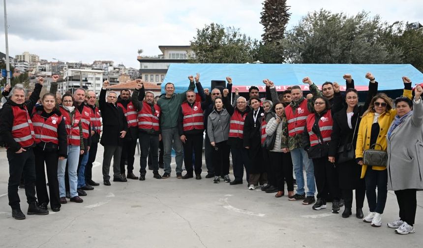 CHP Kuşadası İlçe örgütü başkan Ömer Günel için tek vücut