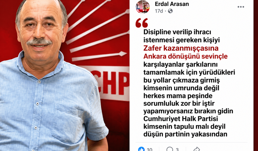 CHP’li eski başkandan isyan: Yapamıyorsanız çekin gidin