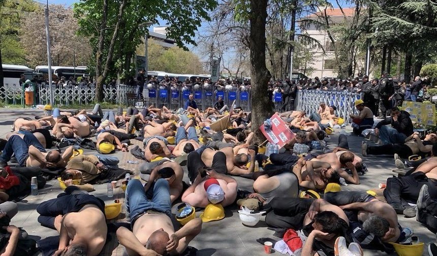 Madencilerin açlık grevi 6. gününde