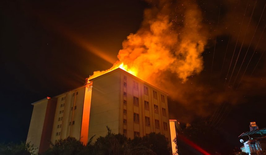 Nazilli’de yurtta yangın paniği