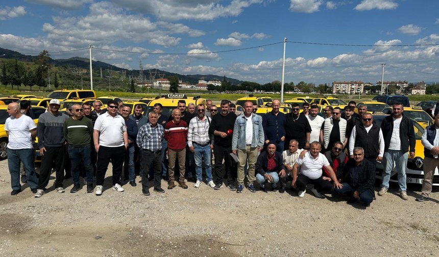 Aydınlı taksici esnafından zam eylemi