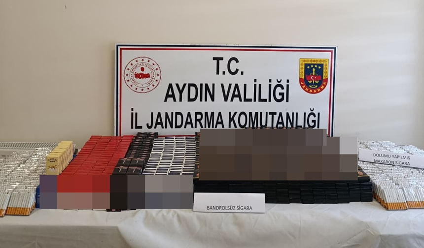 Koçarlı'da kaçak sigara operasyonu