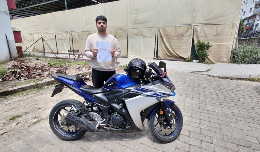 Efeler'de motosikletini 5 dakika emanet etti, 200 bin TL ceza yedi