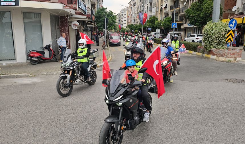 Nazilli'de iki tekerli kutlama