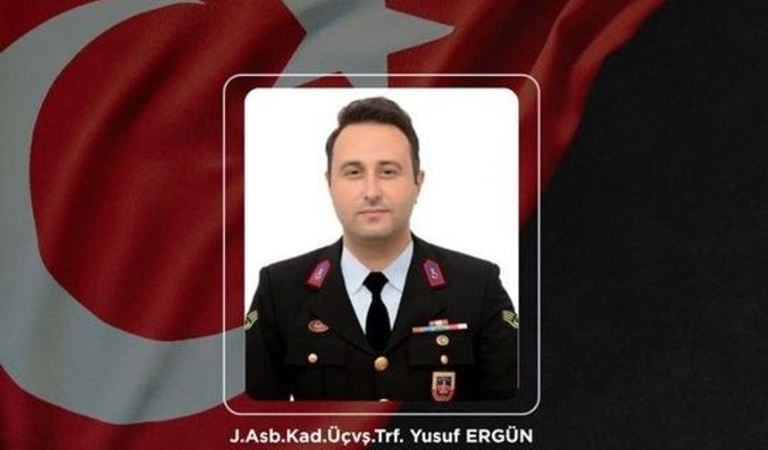 Kazada yaralanan Jandarma Astsubay Üstçavuş Yusuf Ergün şehit oldu