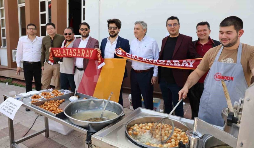 Aydın'da Galatasaraylı avukatlar, şampiyonluk lokması döktürdü