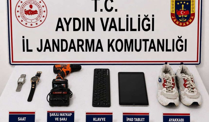 Nazilli'de komşusunun evini soydu, kameraya yakalandı