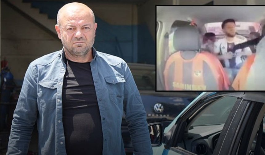 Rehin alınan taksicinin cesur müdahalesi kamerada