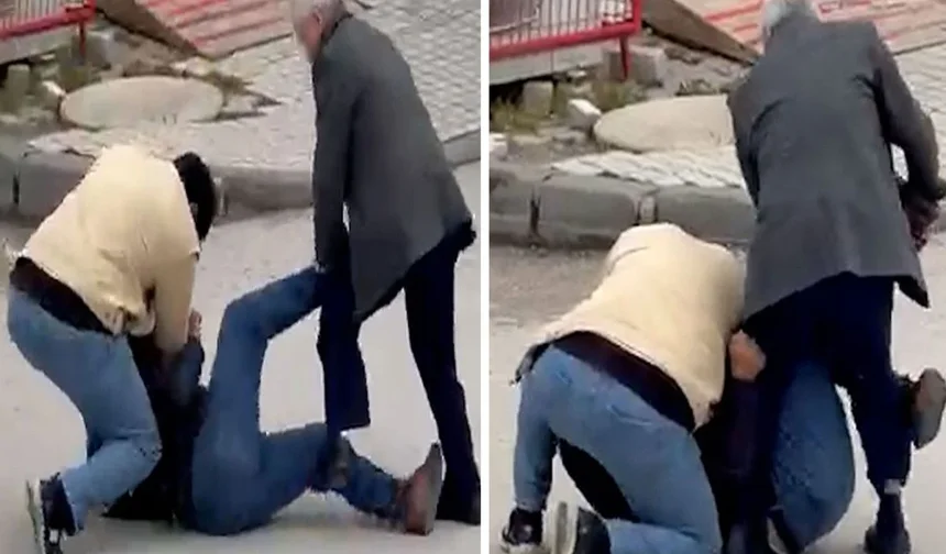 Sokak ortasında yere yatırdıkları adama kâbusu yaşattılar