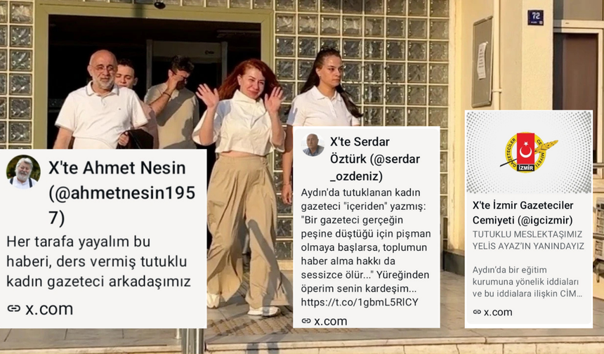 Yelis Ayaz’a destek büyüyor: Gazetecilerden tutuklama tepkisi