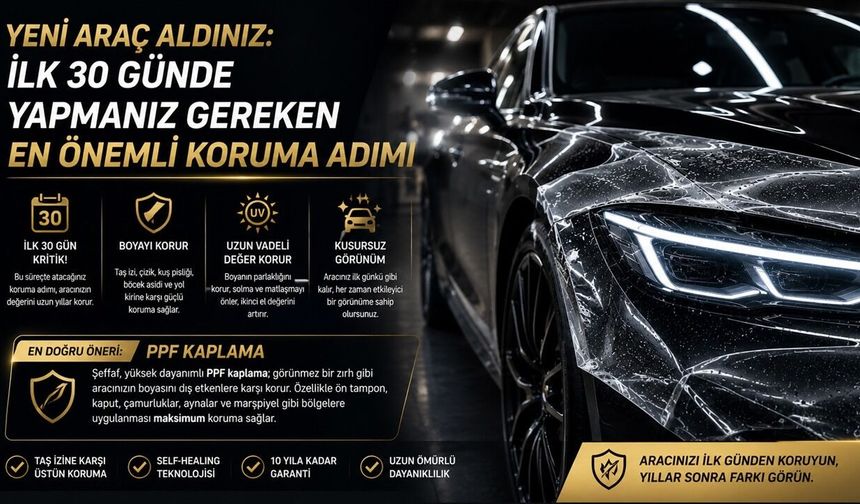 Yeni Araç Aldınız: İlk 30 Günde Yapmanız Gereken En Önemli Koruma Adımı