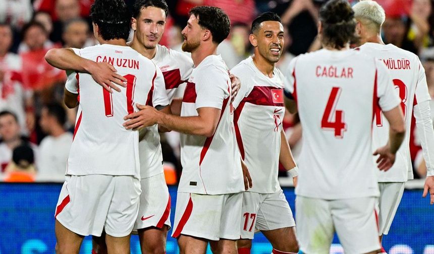 A Milli Takımımız Kuzey Makedonya'yı sahadan sildi: 4-0