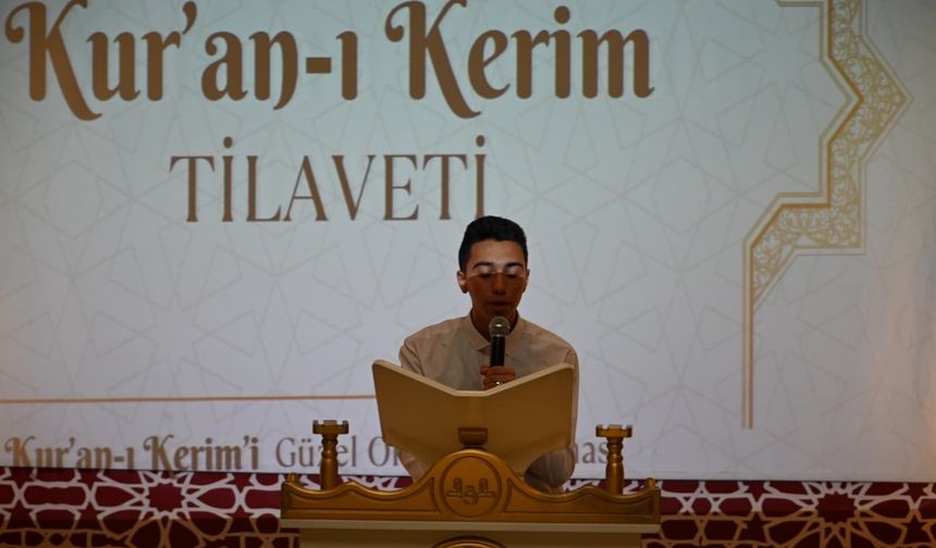 Aydın’da, Kur’an-ı Kerimi Güzel Okuma Yarışması Bölge Finali yapıldı