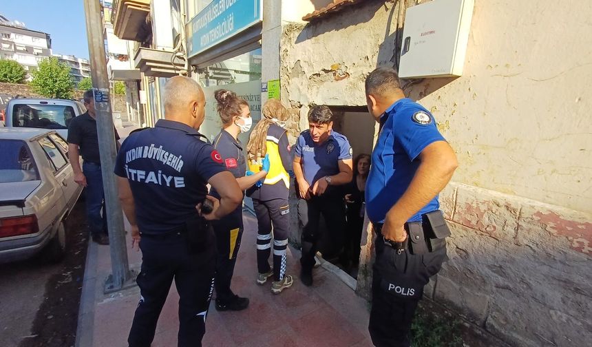 Yangını söndürmek isterken yaralandı