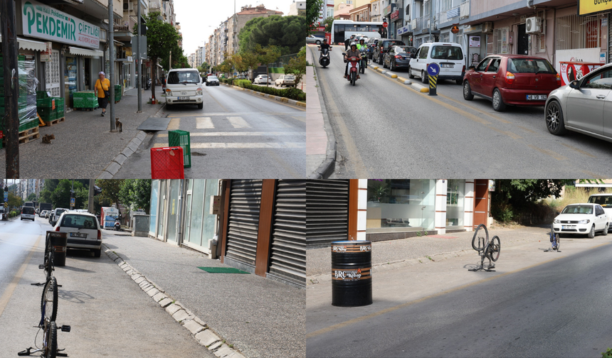 Aydın'da vatandaşlar yol ve kaldırım işgaline tepkili