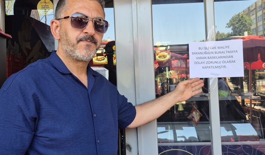 Aydınlı esnaf denetime kızıp dükkanını kapattı