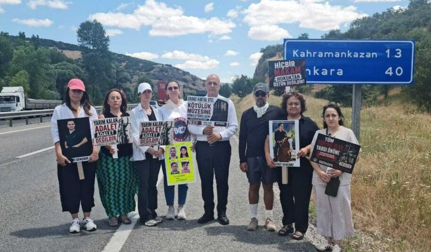 "78 Can İçin Adalet Yürüyüşü" Ankara yolunda