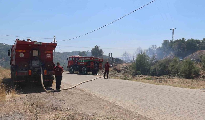 Koçarlı'da çıkan yangın söndürüldü